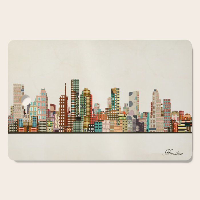 houston texas skyline Cutting Board Gallery Image 1