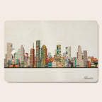 houston texas skyline Cutting Board Gallery Image 1