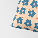 Wonky Blue Spring Flowers Pillow Sham Gallery Image 4