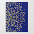 Moroccan Mandala - Gold Ink on Navy Notebook Gallery Image 4