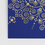 Moroccan Mandala - Gold Ink on Navy Poster Gallery Image 3