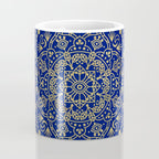 Moroccan Mandala - Gold Ink on Navy Coffee Mug Gallery Image 4
