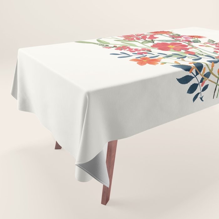 Beautiful Flowers Tablecloth Gallery Image 1