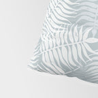 Palm leaves . Coastal blue Pillow Sham Gallery Image 4