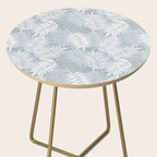 Palm leaves . Coastal blue Side Table Gallery Image 2