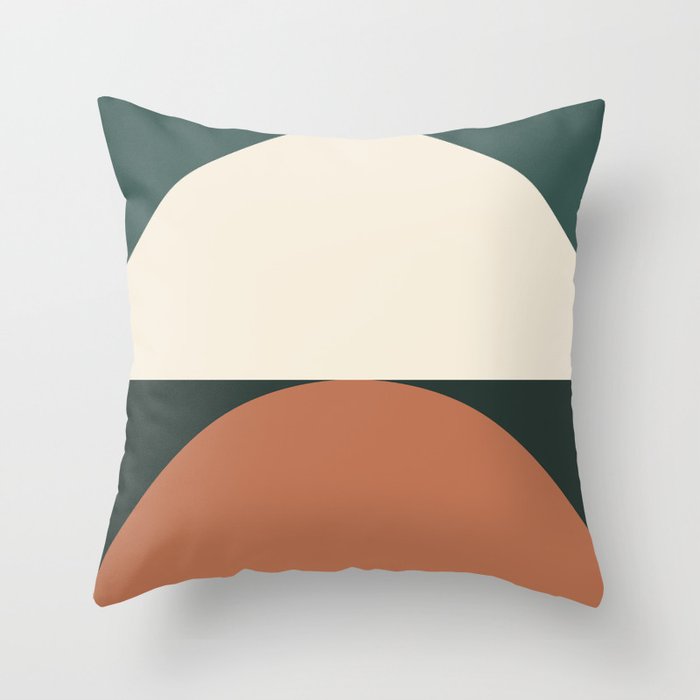 Abstract Geometric 01E Throw Pillow Gallery Image 1