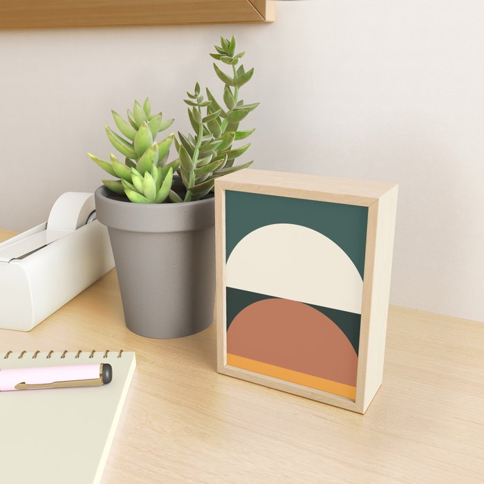 Abstract Geometric 01E Mini Art Print Gallery Image 2