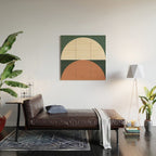 Abstract Geometric 01E Wood Wall Art Gallery Image 2