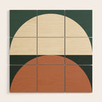 Abstract Geometric 01E Wood Wall Art Gallery Image 1