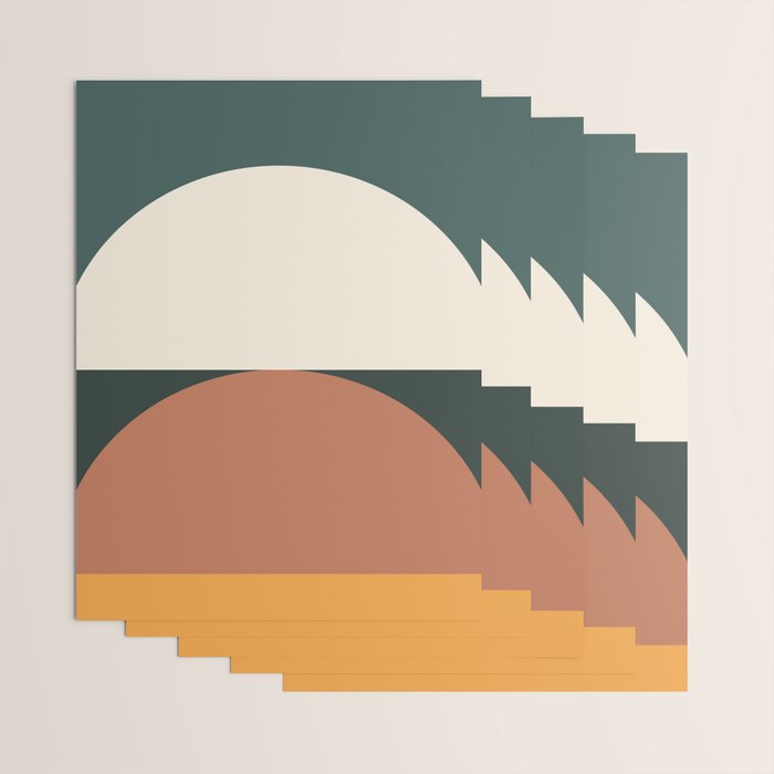 Abstract Geometric 01E Wrapping Paper Gallery Image 3