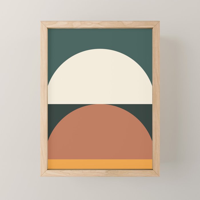Abstract Geometric 01E Mini Art Print Gallery Image 1