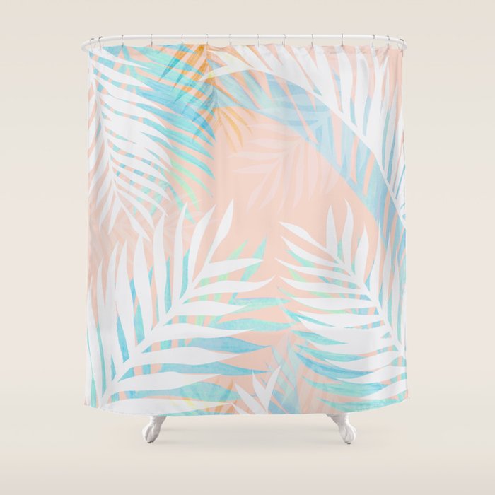 Tropical bliss - palm springs Shower Curtain Gallery Image 1