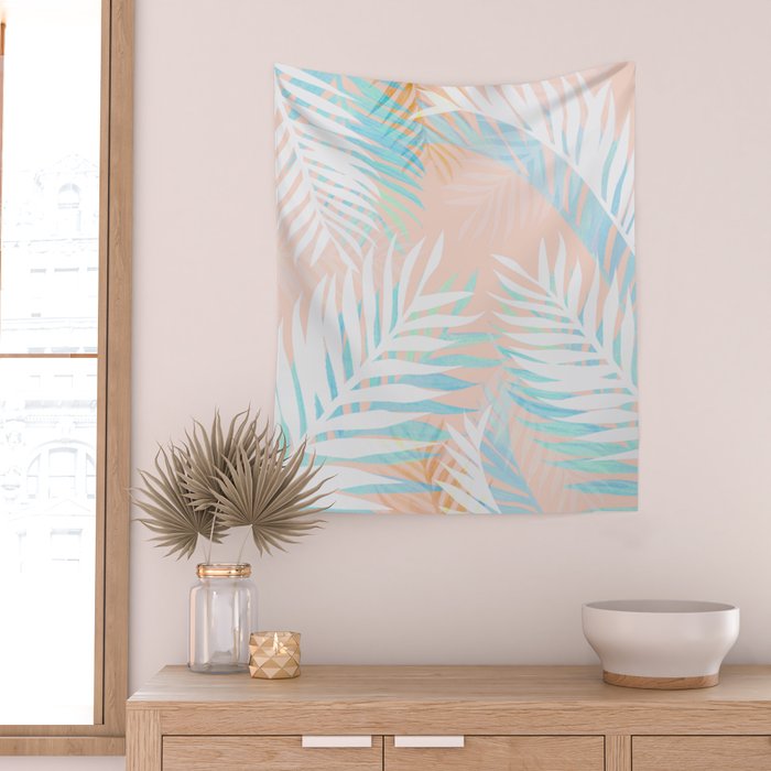 Tropical bliss - palm springs Wall Tapestry Gallery Image 2