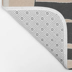 Black Cat with Bold Stripes Bath Mat Gallery Image 2