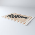 Black Cat with Bold Stripes Rug Gallery Image 3