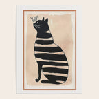 Black Cat with Bold Stripes Poster Gallery Image 4
