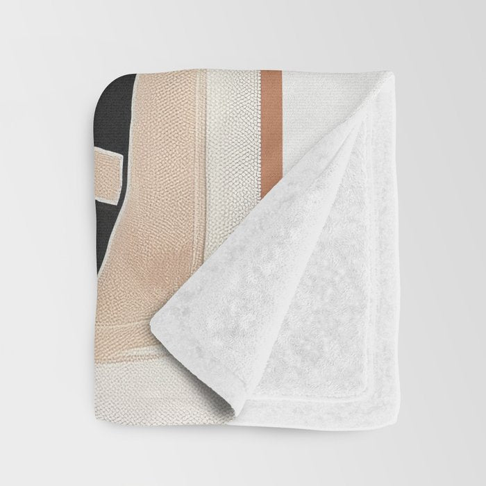 Black Cat with Bold Stripes Throw Blanket Gallery Image 3