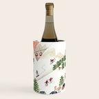 Skiing in snow mountains Wine Chiller Gallery Image 3