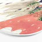 Skiing in snow mountains Bath Mat Gallery Image 3