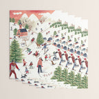 Skiing in snow mountains Wrapping Paper Gallery Image 3