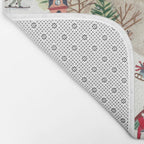 Skiing in snow mountains Bath Mat Gallery Image 2