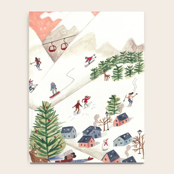 Skiing in snow mountains Notebook Gallery Image 4
