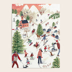 Skiing in snow mountains Poster Gallery Image 4
