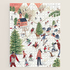 Skiing in snow mountains Jigsaw Puzzle Gallery Image 1