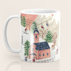 Skiing in snow mountains Coffee Mug Gallery Image 3