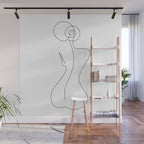 Single Back Line Wall Mural Gallery Image 1
