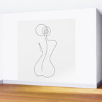 Single Back Line Wall Mural Gallery Image 2