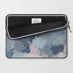 Beautiful Breeze II - Mint Aqua Navy Indigo Blue Blush Pink Abstract Nature Ocean Painting Art Print Laptop Sleeve Gallery Image 2