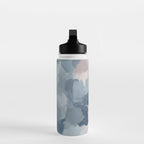 Beautiful Breeze II - Mint Aqua Navy Indigo Blue Blush Pink Abstract Nature Ocean Painting Art Print Water Bottle Gallery Image 3