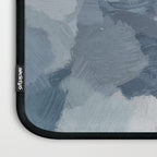 Beautiful Breeze II - Mint Aqua Navy Indigo Blue Blush Pink Abstract Nature Ocean Painting Art Print Laptop Sleeve Gallery Image 3