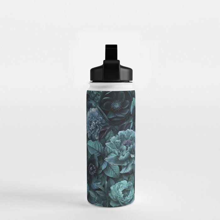Lush Moody Flowers Baroque Teal Grandeur Water Bottle Gallery Image 2