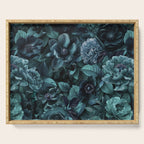 Lush Moody Flowers Baroque Teal Grandeur Serving Tray Gallery Image 1