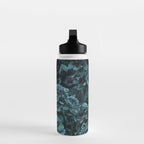 Lush Moody Flowers Baroque Teal Grandeur Water Bottle Gallery Image 3