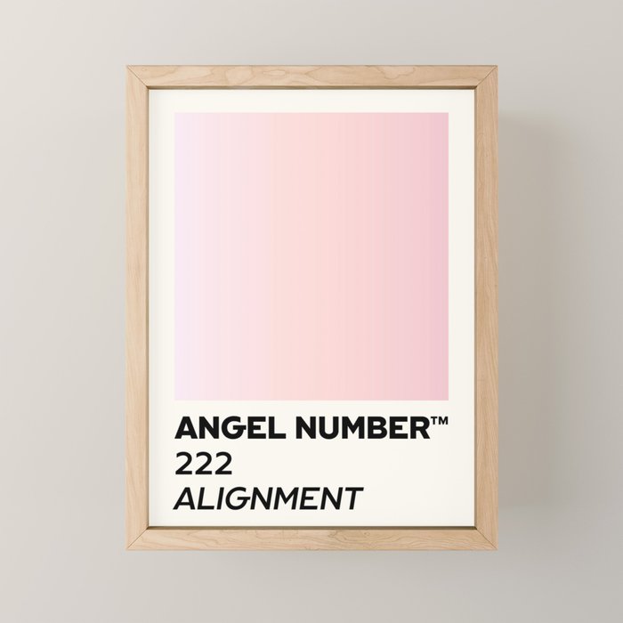 Angel number - 222 - alignment Mini Art Print Gallery Image 1