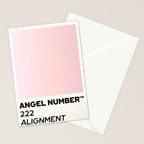 Angel number - 222 - alignment Stationery Card Gallery Image 2