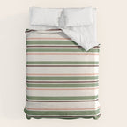 Daybed Stripe Ivory Green Multi Duvet Cover Gallery Image 6