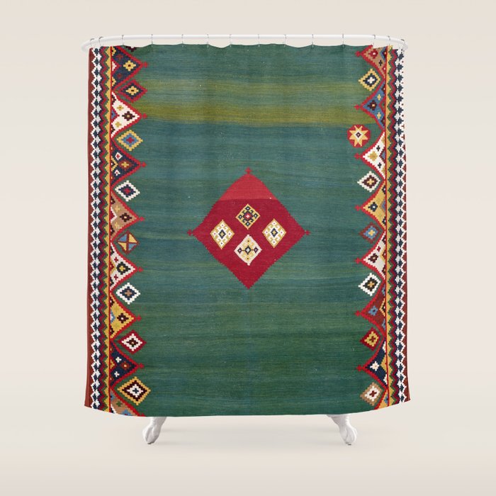Qashqaâi Fars Southwest Persian Kilim Print Shower Curtain Gallery Image 1
