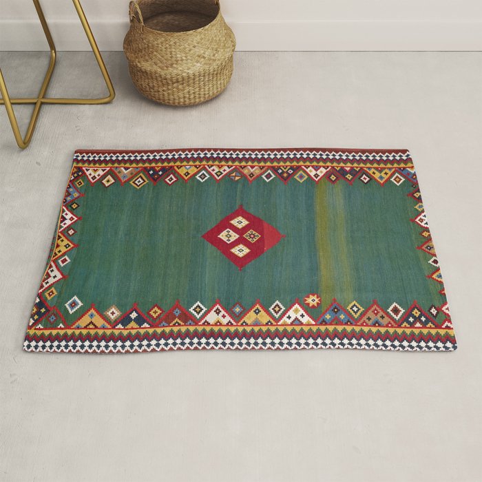 Qashqaâi Fars Southwest Persian Kilim Print Rug Gallery Image 1