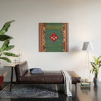 Qashqaâi Fars Southwest Persian Kilim Print Wood Wall Art Gallery Image 2