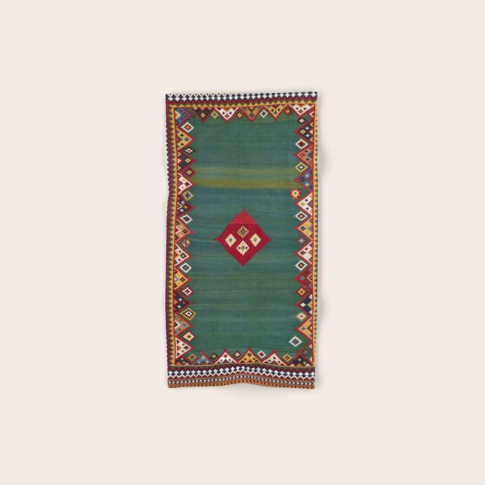 Qashqaâi Fars Southwest Persian Kilim Print Bath Towel Gallery Image 1