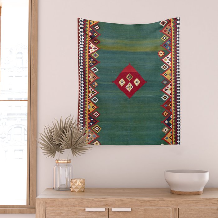 Qashqaâi Fars Southwest Persian Kilim Print Wall Tapestry Gallery Image 2