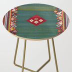 Qashqaâi Fars Southwest Persian Kilim Print Side Table Gallery Image 2