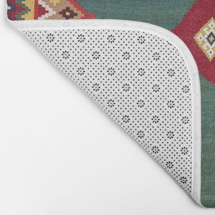 Qashqaâi Fars Southwest Persian Kilim Print Bath Mat Gallery Image 2
