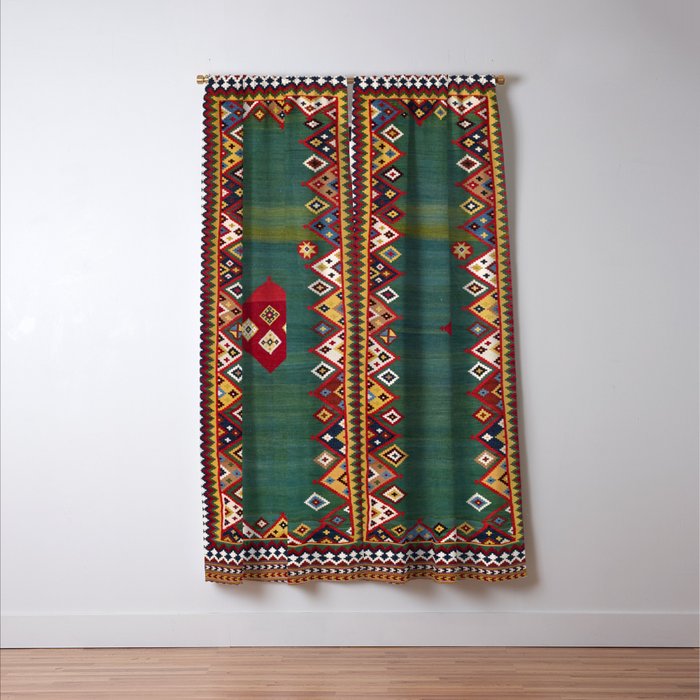 Qashqaâi Fars Southwest Persian Kilim Print Window Curtain Gallery Image 3