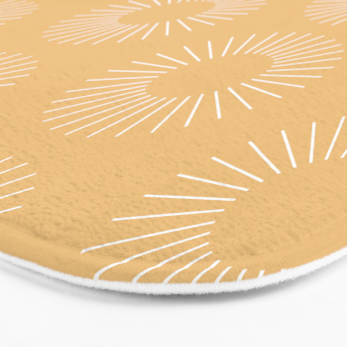 Minimalist Sunray Pattern XV Bath Mat Gallery Image 3