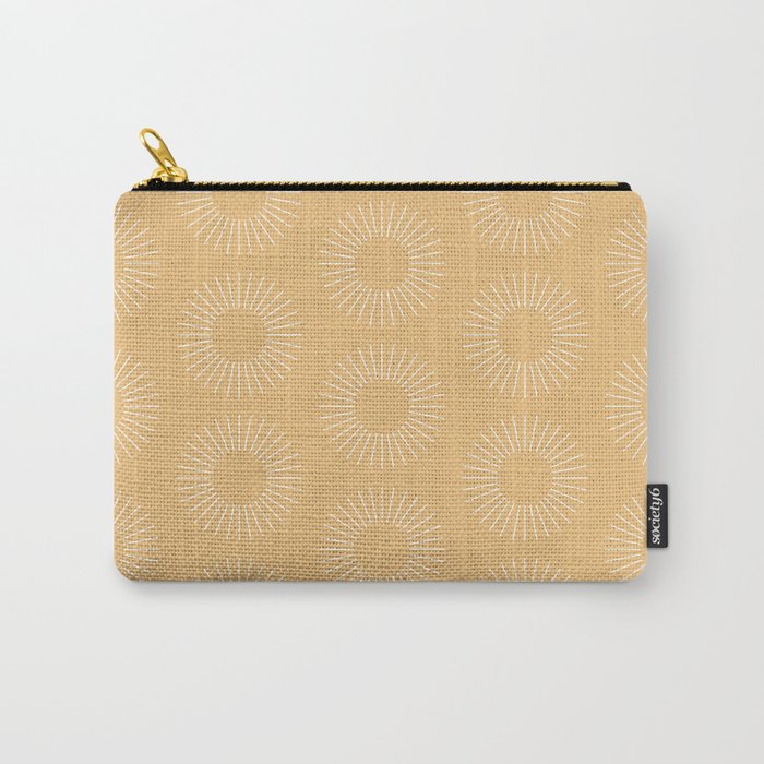 Minimalist Sunray Pattern XV Carry All Pouch Gallery Image 1